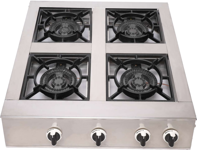 4 Burners Stainless Steel Table Top Gas Stove